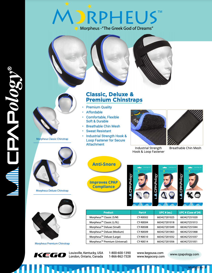 EssentialAir CPAP - Toronto Thornhill - CPAPology Morpheus Deluxe Chinstrap